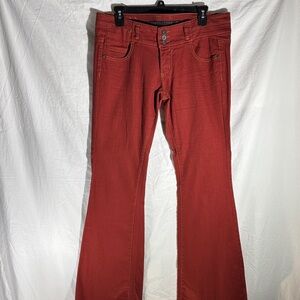 Tinseltown Rust Red Boot Cut Jeans